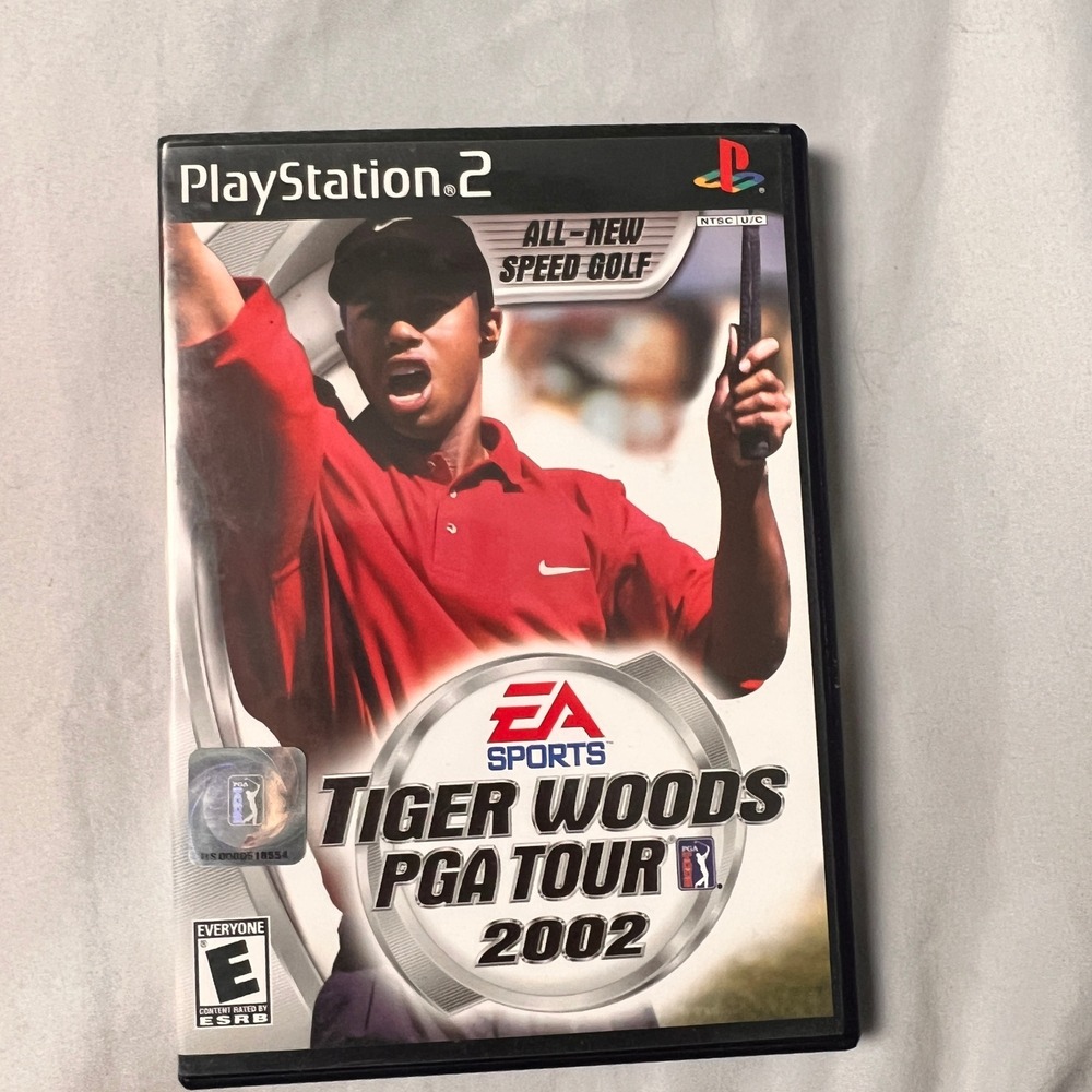 Tiger Woods PGA Tour 2002 & All-Star Baseball 2002 PS2 Games Bundle CIB
